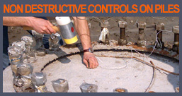 Non destructive control on piles
